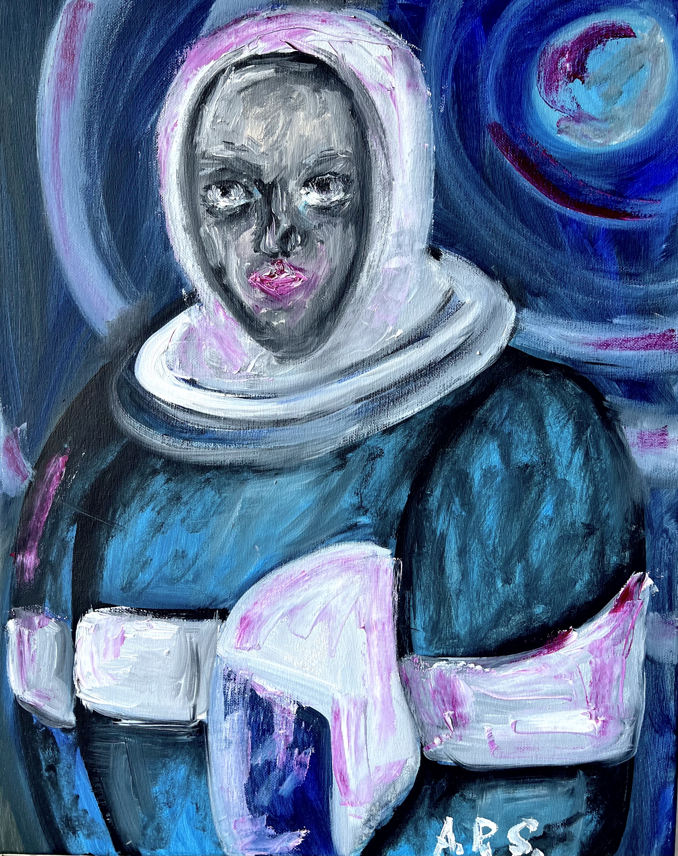 COSMIC SADNESS - figure in cosmic setting